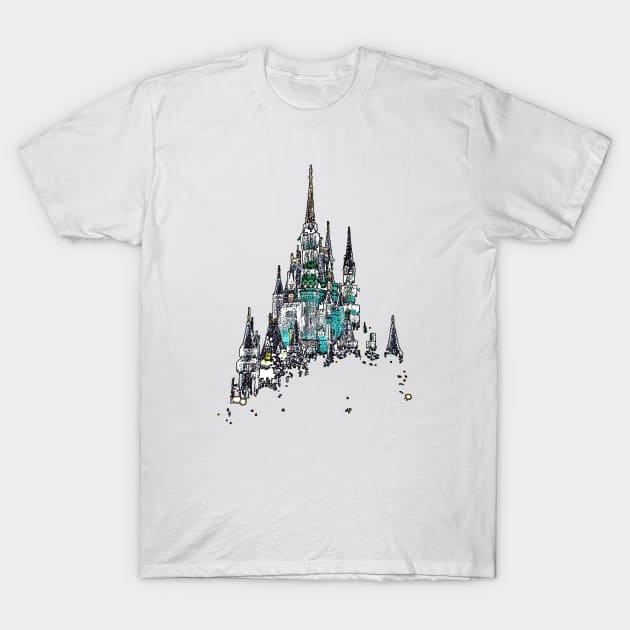 Cinderella Castle T-Shirt by wdwcec23